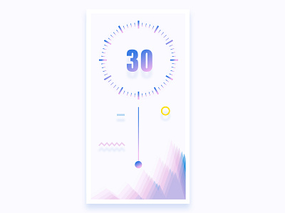 30 days countdown color data interface number ui visualization