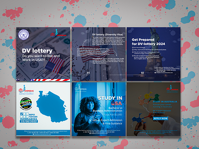 Study Abroad Posters branding graphic design