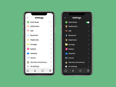 Settings. Daily UI Challenge # 07 app design design figma mobile app design ui