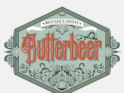 Butterbeer Label by Bethany Sellers on Dribbble