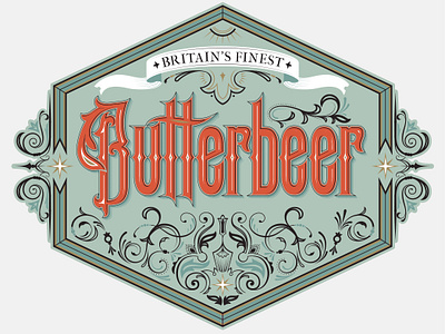 harry potter butterbeer logo