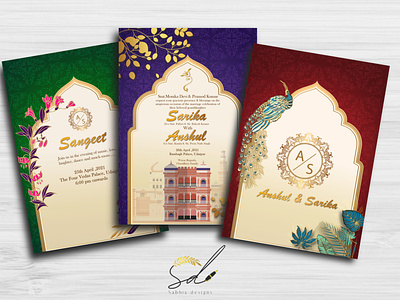 Indian themed wedding invitations app design digital invitations graphic design illustration indian wedding invitations invites wedding wedding cards wedding invitations wedding invites