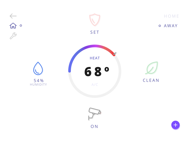 021 home monitoring dashboard dribbble