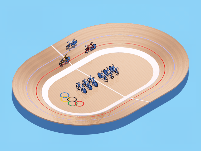 Cycling Track animatedgif c4d cinema4d olimpics olympicgames