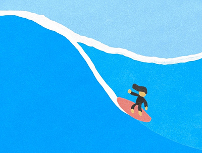 Surf - April 2022 graphic design illustration procreate