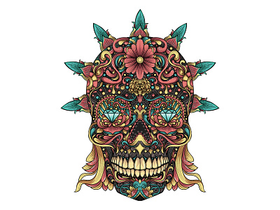 Sugar Skull designs, themes, templates and downloadable graphic