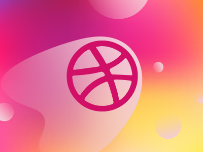 Hello Dribbble! ball excited first post first shoot glad great illustration invite new welcome