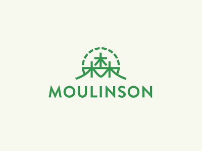 Moulinson branding chinese design green logo logo design logodesign logomark modern logo organic stylish