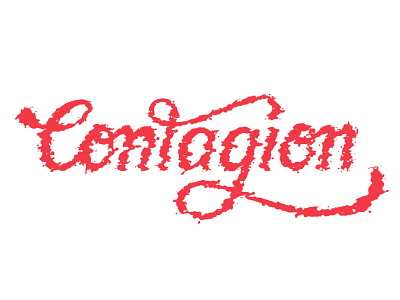 Contagion customtype distorted experimental handlettering lettering type typography