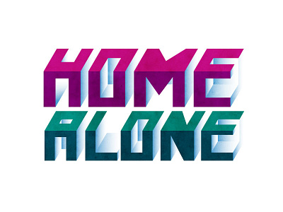 Home Alone custom typography handdrawn handlettering typography
