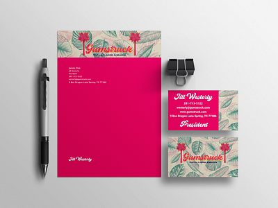 Gumstruck Stationery branding graphic design logo print