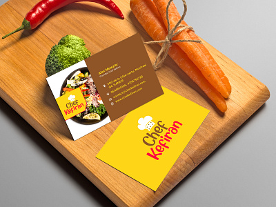 Chef Kefiran Business Card Design branding business card design design food logo food menu graphic design graphic designer illustration logo design logo designer logo idea print design print designer restaurant logo