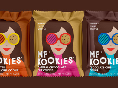 MF Kookies Packaging and Branding Design brand identity branding color palette design food packaging graphic design illustration logo packaging design typography vector