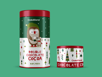 Crate and Barrel Cocoa Packaging Design Concept design food packaging graphic design illustration packaging design vector