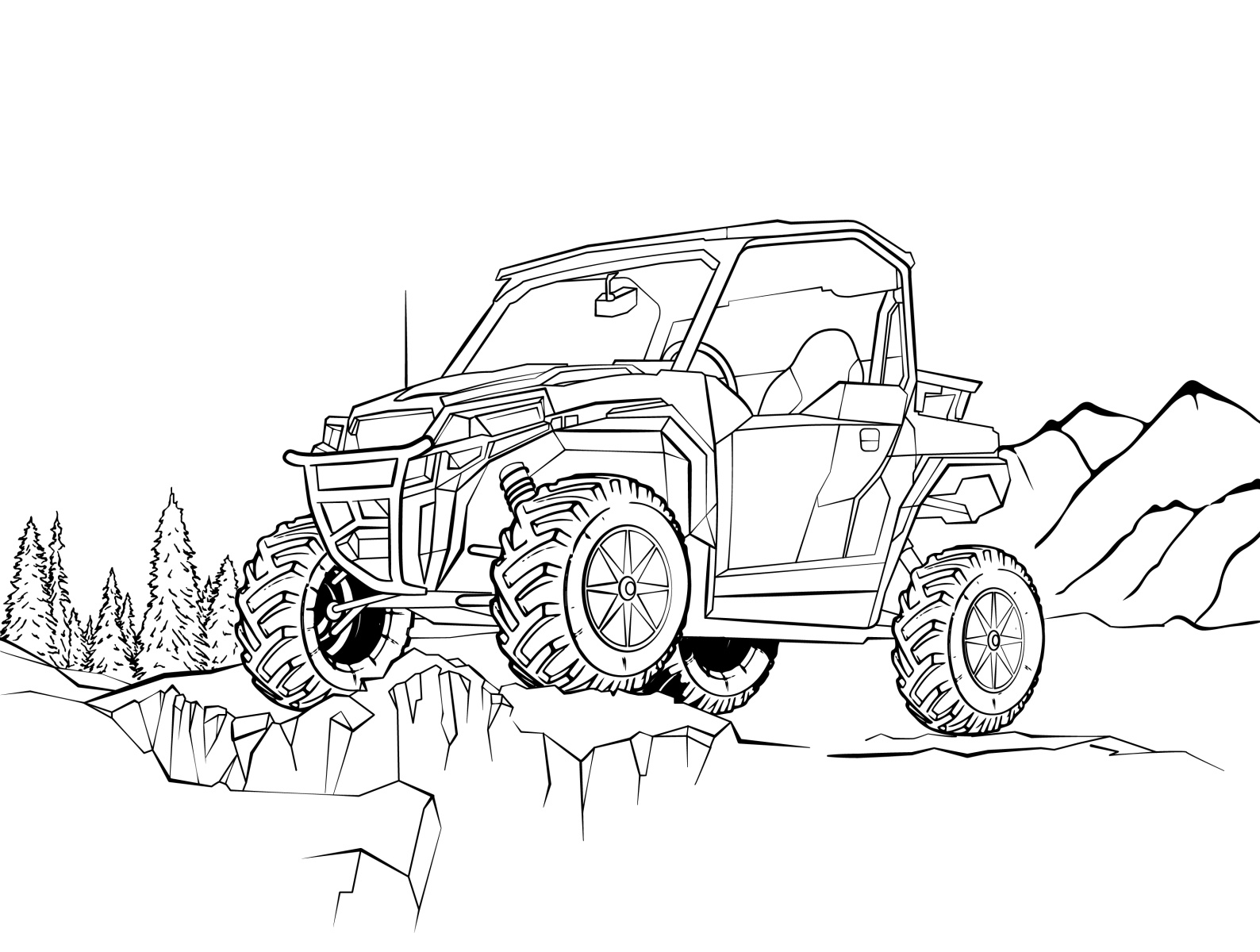 Coloring pages with cars by Daria on Dribbble