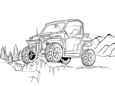 Coloring pages with cars