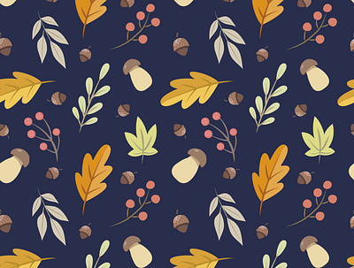 Autumn seamless pattern autumn design fall graphic design illustration pattern pattern design seamless pattern vector