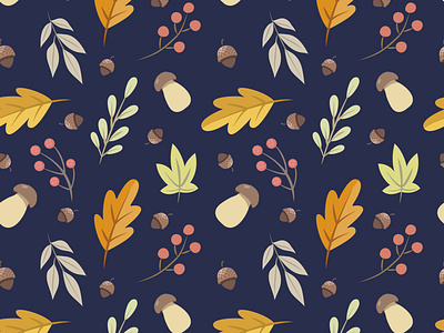 Autumn seamless pattern