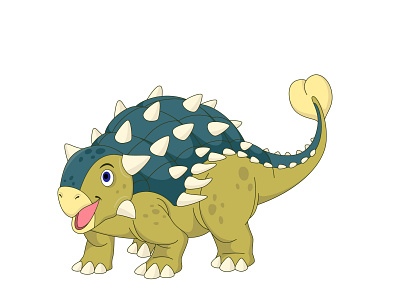 Cute dinosaur illustration