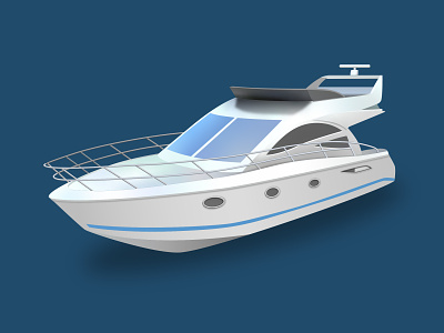 Vector illustration of a boat 3d boat boat branding cute design graphic design illustration logo print design vector
