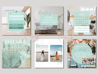 Airy Mint Small Business Templates branding custom design graphic design illustration