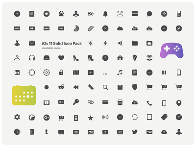 iOs 11 Solid Icon pack glyphs icon pack icons ios ios 11