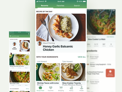 Cooklist concept mobile app mobile app design ui ux