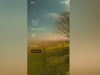 Yet another Weather app mobile app ui weather app