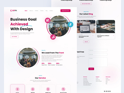 Digital Agency Landing Page Design digital agency