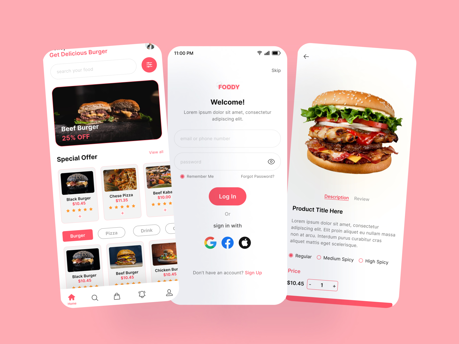 Restaurant App UI Design by Reaz Hossain on Dribbble