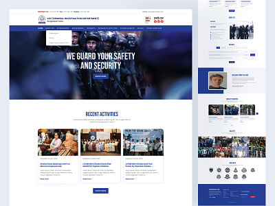 Bangladesh CID Website Redesign website design