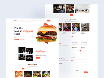 Restaurant Landing Page Design culinary delicious delicious food food food landing page food web gastronomy gourmet gourmet food tasty tasty food uxretech