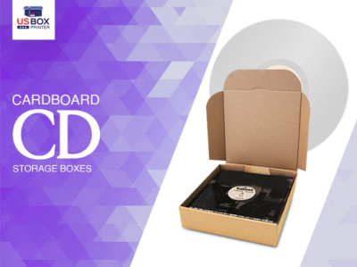 Cardboard CD Storage Boxes by US Box Printer on Dribbble