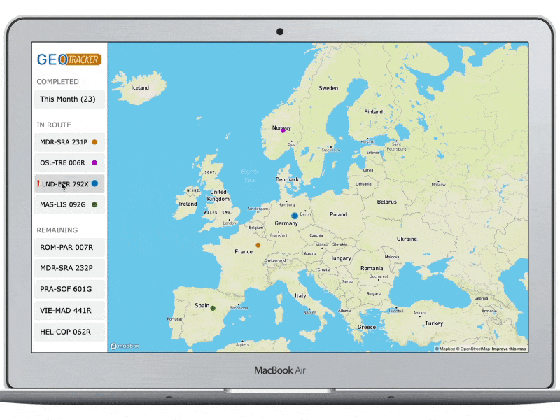 Delivery Tracking App for Desktop design desktop app logistics maps product design tracking app ui ux