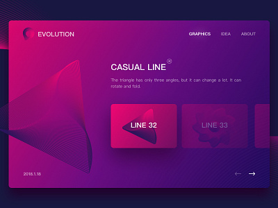 Random line series UI