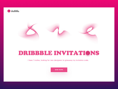 1 Dribbble Invites design interaction ui web