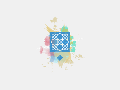 Arabic typography - Expermiental arabic art colorful design geometric islamic letters typo typography