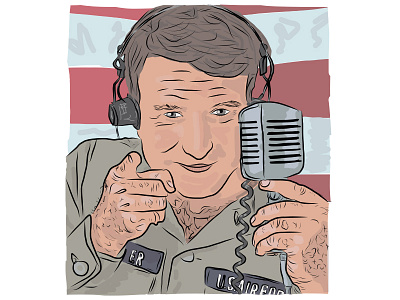 Robin Williams Illustration