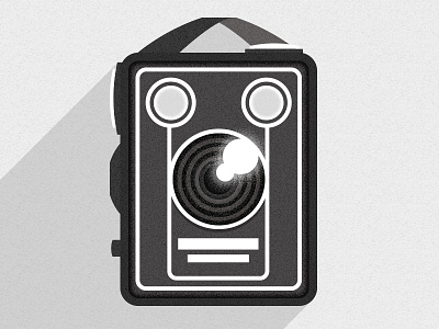 Grandad's Old Kodak Illustration 📸 camera design drawing flat graphic illustration illustrator kodak photography photoshop vector