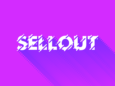 Sellout Type Experiment illustration illustrator lettering logotype type typography wordmark