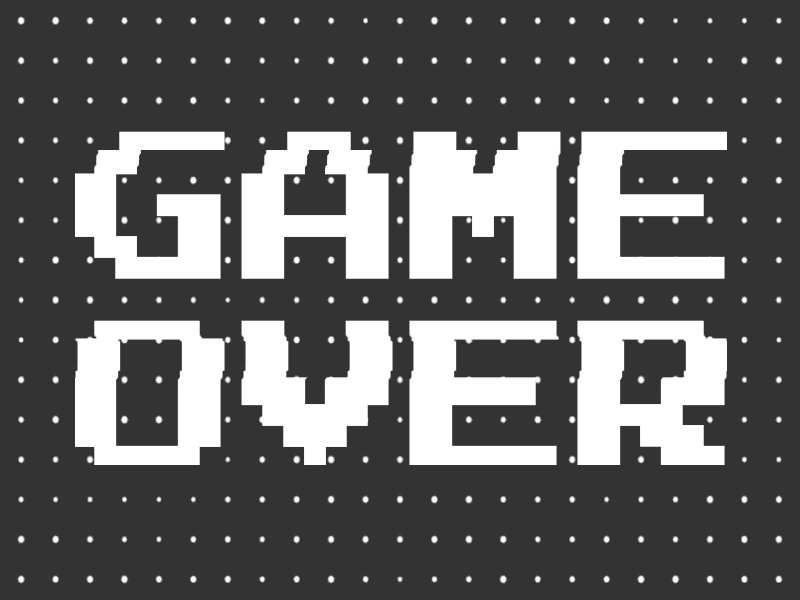 Game Over Animation By Jack Gill On Dribbble