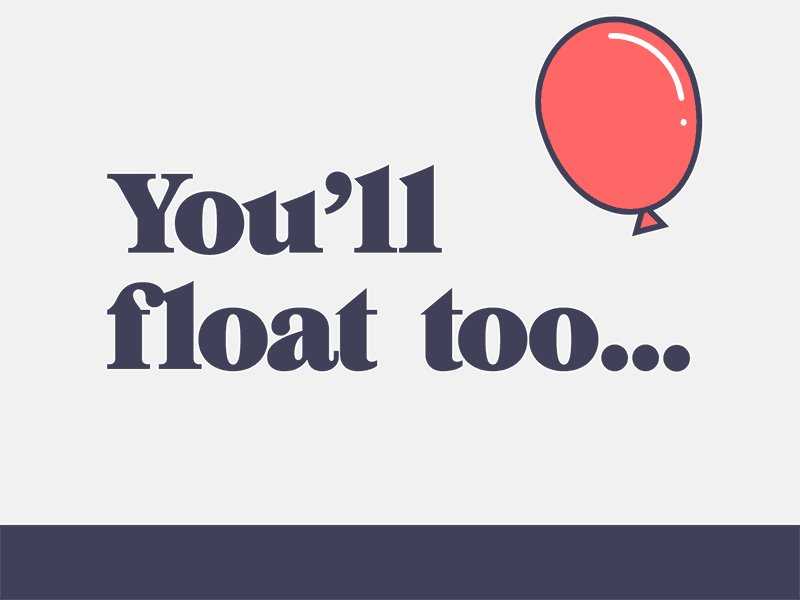 You'll float too... 🎈 after effects animated gif animation film illustration it stephen king vector