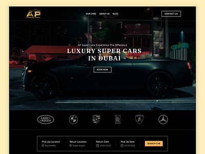 Luxury Car Rental Website cars luxury rental cars rental rental cars ui ux web design website