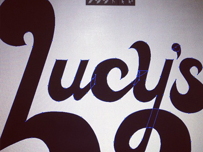 Lucy's cintiq13hd commissary letters logo typography