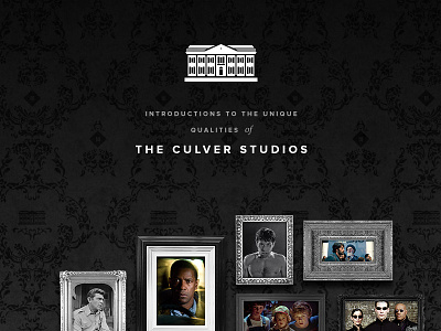 The Culver Studios branding case study film icon identity logo mansion movie responsive sketch studio web