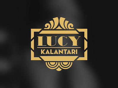 Lucy K 1920 art deco gold logo music singer