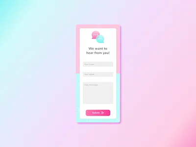 Daily UI 028 - Contact Us 028 contact form contact us daily ui 028 dailyui 028 dailyui028 design mobile ui ux