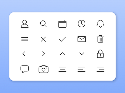 Daily UI 055 - Icon Set