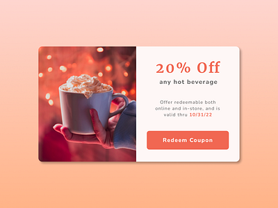 Daily UI 061 - Redeem Coupon 061 coupon daily ui 061 dailyui 061 dailyui061 design redeem coupon ui ux