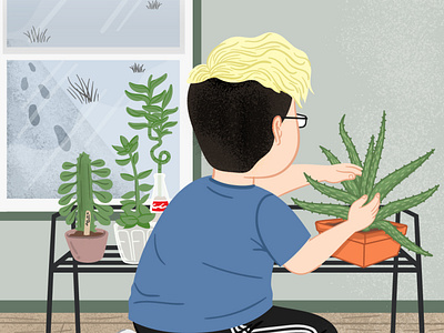 Indoor Plants cartoon character cute digitalart illustration personalprojects vector